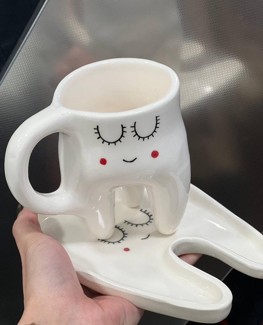 بشقاب طرح دندان