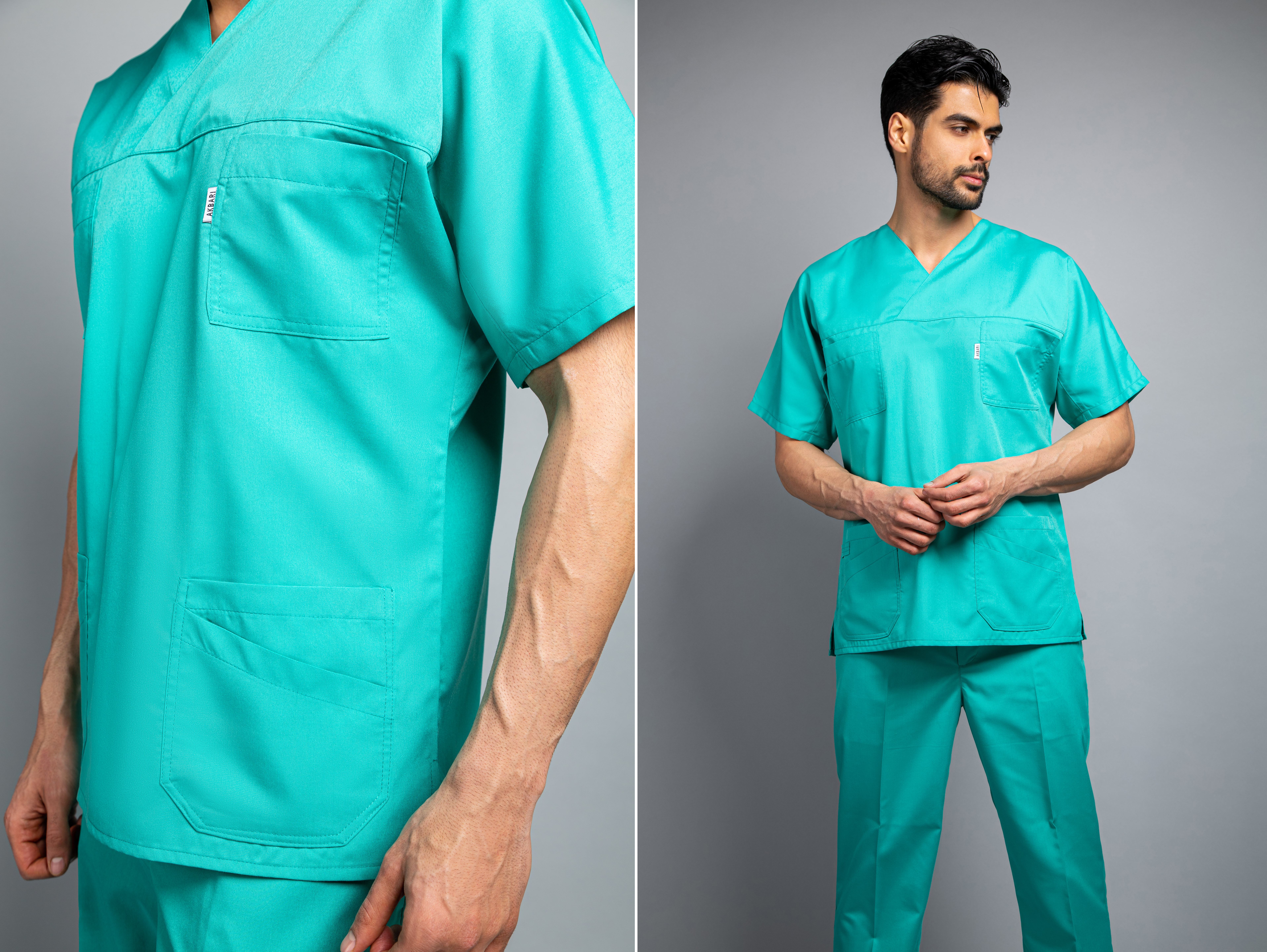 ست اسکراب و شلوار سبز اقیانوسی ترگال(یونیسکس)