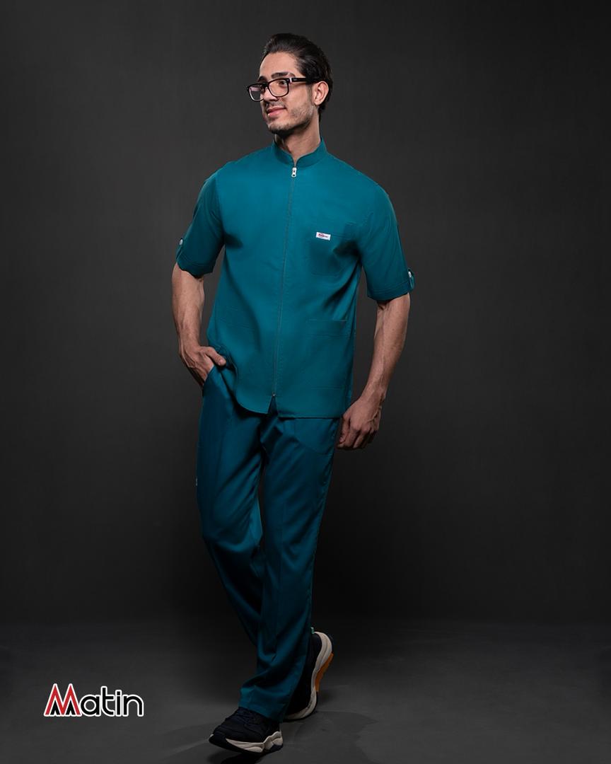 اسکراب تک تمام زیپ سبز کله غازی(یونیسکس)