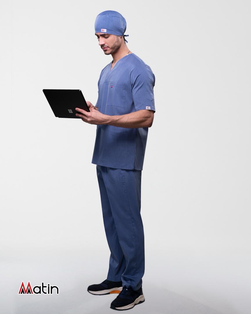 ست اسکراب و شلوار طرح جین تنسل