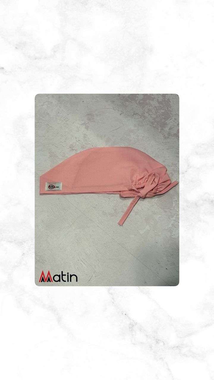 کلاه ساده جراحی صورتی